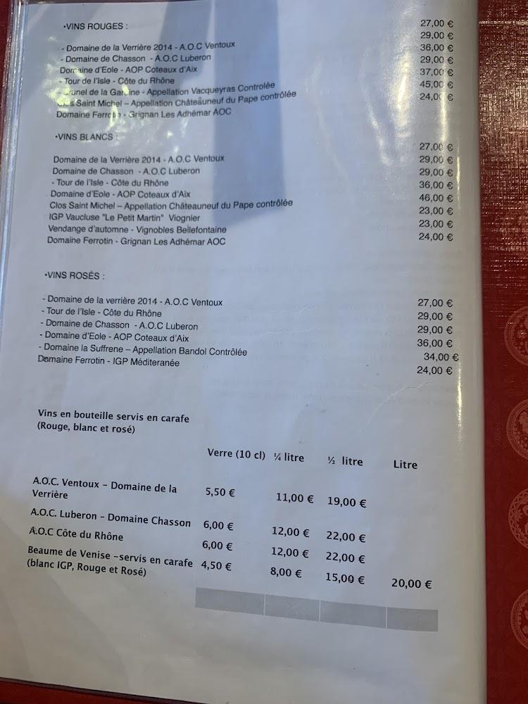 La Rose d'Asie - Menu Image 3